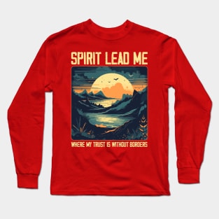 Guiding Spirit, Christian designs Long Sleeve T-Shirt